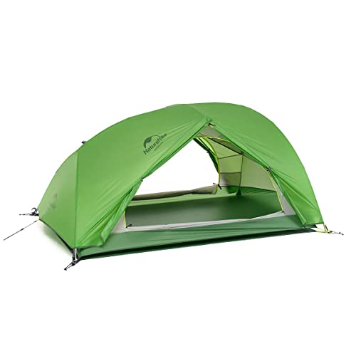 Naturehike Star-River Tienda de Campaña 20D Silicona Tela Ultraligero 2 Persona 4 Estaciones(20D Verde)