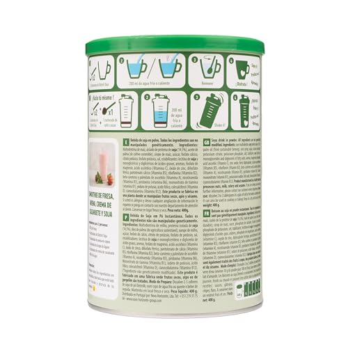 Naturgreen - Dietmil Soja Calcium Instant Bio, Bebida De Soja En Polvo, Bebida Vegetal Ecológica, Sin Azúcares Añadidos, Contiene400 Gr