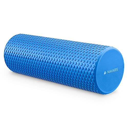 Navaris Rodillo para Pilates - Rodillo de Espuma EVA para Masaje Fitness Yoga Gym - Foam Roller para Entrenamiento Muscular Equilibrio Elasticidad