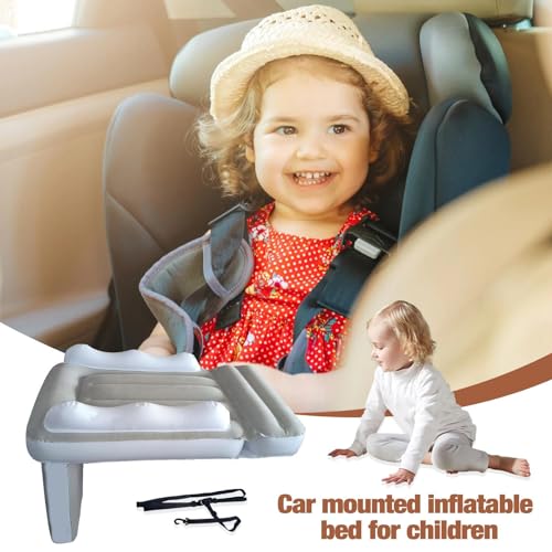 Neamou Cama de avión Inflable para niños | Cama de avión para niños Extensor de Asiento de avión para bebé - Cama para Asiento de Coche, Extensor de Asiento de avión para bebé, Cama de Viaje Inflable