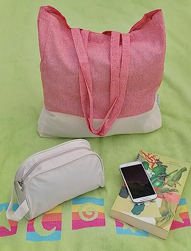 Neceser Pequeño Viaje Avión – Bolsa de Aseo Viaje Mujer – Neceser Mujer Maquillaje Bolso - Bolsa de Aseo Impermeable Hombre – Bolsa Aseo Impermeable Mujer Playa – Neceser Gimnasio Hombre - Blanco