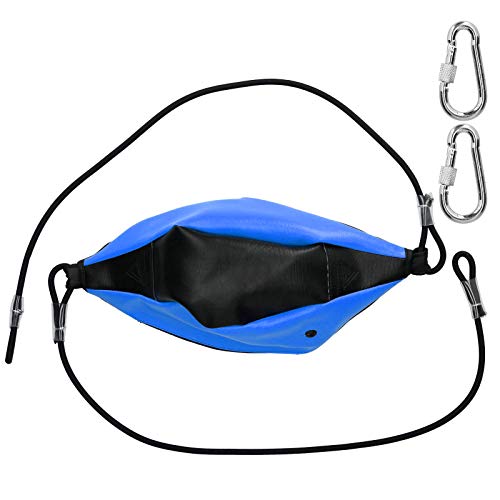 needlid Pelota de Boxeo de Alta Elasticidad, Equipo de Boxeo de Doble Extremo, Bolsa de Ejercicio, Accesorio para Ejercicios, para Agilidad, Gimnasio, Mano,(Black Blue)