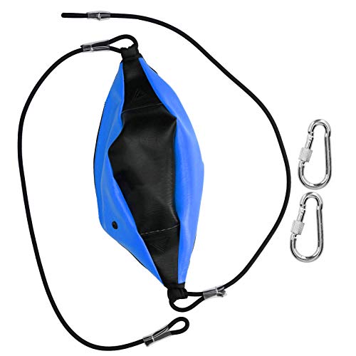 needlid Pelota de Boxeo de Alta Elasticidad, Equipo de Boxeo de Doble Extremo, Bolsa de Ejercicio, Accesorio para Ejercicios, para Agilidad, Gimnasio, Mano,(Black Blue)