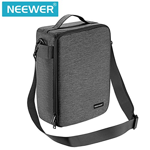 Neewer NW140S Estuche Impermeable para Cámara y Lente, 22x15x32 cm Bolso Acolchado Suave para Canon Nikon Sony DSLR, 4 Lentes o Flash, Disparador, batería Accesorios