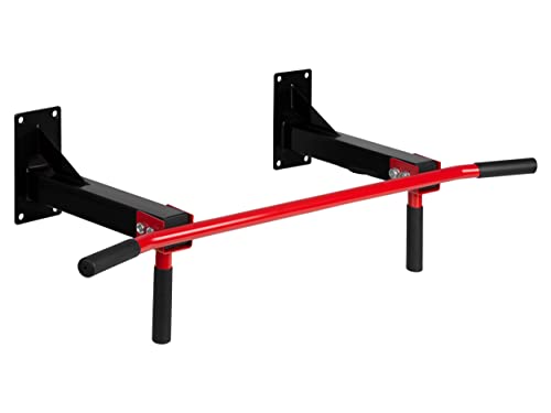 NEO SPORT - Barra de dominadas para techo NS-316 para ejercicios de entrenamiento de fuerza de acero reforzado, 4 asas antideslizantes 100 x 43 x 31 cm, carga máxima de 90 kg