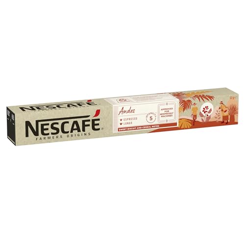 NESCAFÉ Farmers Origins Andes Lungo Cápsulas de Café 8 x 10 Unidades - Aprobado para Máquinas Nespresso