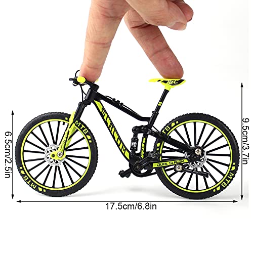 Nesloonp Mini Bike Metal Finger Mountain Bike Finger Mountain Bike Colección de Juguetes de Metal en Miniatura Crazy Mini Bike Model (Escala 1:10)