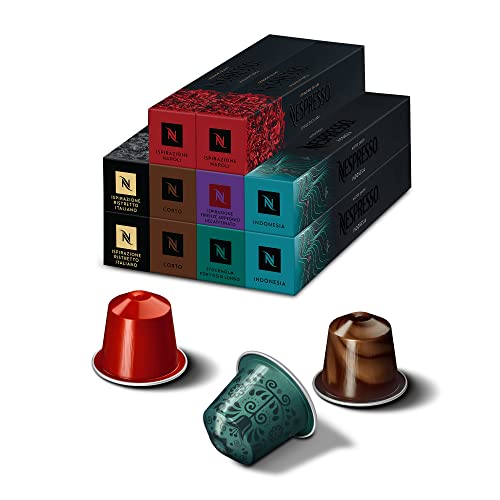 Nespresso Original Cápsulas de Café, 100 Unidades (Pack Discovery con 6 Variedades de Café) para Máquina de Café, Cafetera. Descubre tu gama de cafés preferida