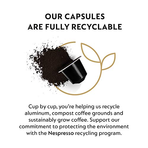 Nespresso Original Cápsulas de Café Ristretto, 50 Cápsulas para Máquina de Café, Cafetera, Tueste Intenso con Notas Afrutadas