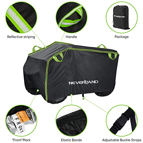 Neverland Funda Quad,Impermeable Cubierta para Quad ATV Cover Exterior con Tafetán de Poliéster Agujeros para la Cerraduracubre para Quad Protección contra la Lluvia Nieve Polvo Granizo Sol XL