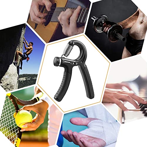 Newaner 2 piezas Hand Grip Strengthener, 5-60kg Ajustable Fortalecedores de Mano Profesional, Grip Antebrazos Fortalecer, Fortalecedor de Agarre para Musculación, Terapia, Aliviar la Presión