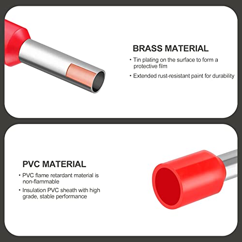 Newaner crimpadora alicates de terminales electricos con 1200 punteras, 8 tipos 0.5-10mm² punteras alambre aisladas, herramienta crimpado de cable autoajustable para electricistas