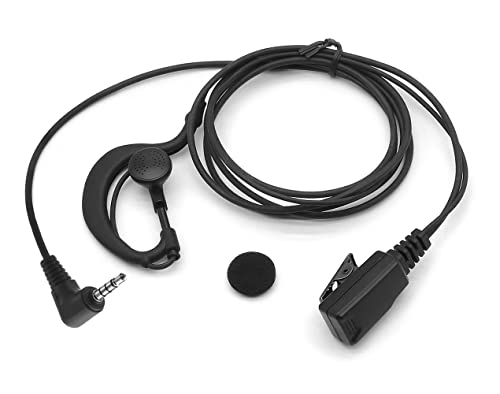 NEWASHAN Auriculares en forma de G con micrófono y botón PTT para Yaesu Vertex Standard Radio FT-2DR FT-60R FT-70D FTA-250L FTA-450L FTA-750L VX-3R VX-6R VX-261 VX-451 Walkie Talkie