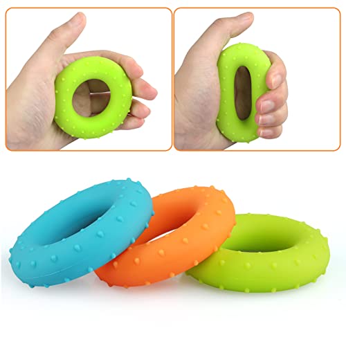 NEWSTYLE Fortalecedores de Agarre de Mano Finger stretcher silicona Pelotas Antiestres Terapia Mano, Entrenador de Dedos, Bolas Mano Alivio Estrés para Ejercicios de Antebrazo