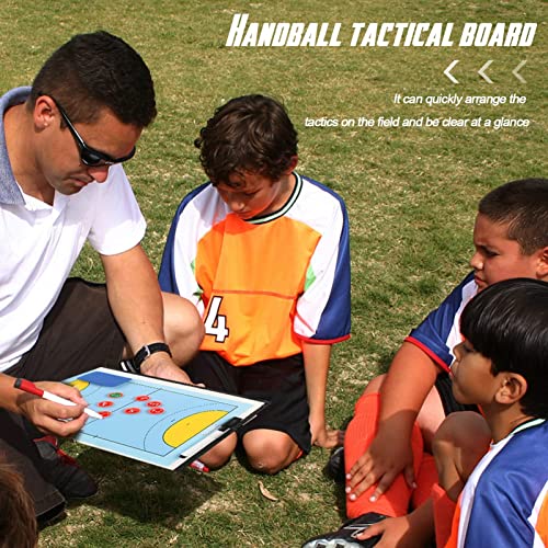 NiC IS COCNG Pizarra Balonmano Plegable Balonmano Táctico Magnético Entrenador Tablero Jugador Competición Entrenamiento Suministros De Entrenador