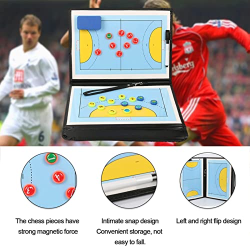NiC IS COCNG Pizarra Balonmano Plegable Balonmano Táctico Magnético Entrenador Tablero Jugador Competición Entrenamiento Suministros De Entrenador