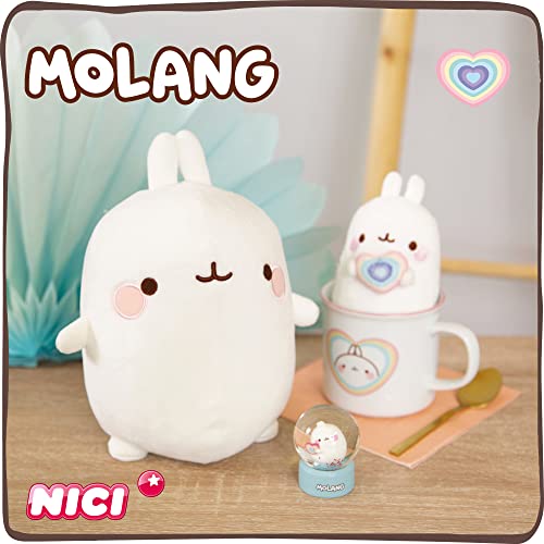 NICI Pantuflas con la Figura de Molang Antideslizantes Tamaño 34-37 M I Zapatillas de Peluche para Niños, Niñas y Adultos I Zapatillas de Peluche Tiernas y Cálidas – 47754