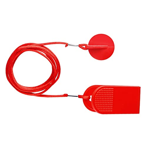 NIDONE Llave de Seguridad Universal de Cinta de Correr para máquina de Correr con Interruptor Redondo Accesorios para Cinta de Correr Rojo 1pc