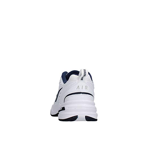 NIKE Air Monarch IV, Zapatillas de Gimnasia Hombre, Blanco White Metallic Silver Midnight Navy 102, 42 EU