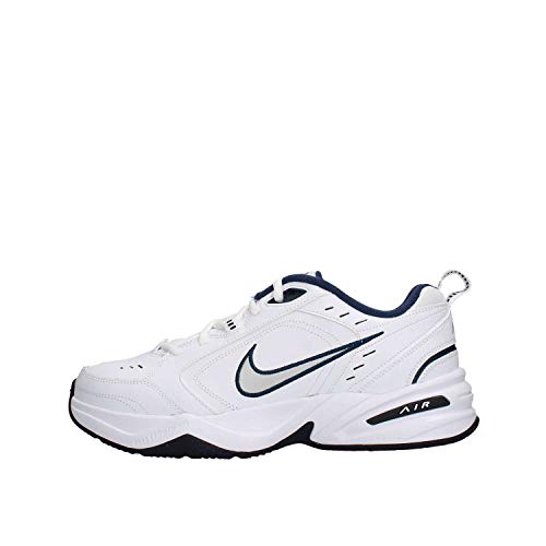 NIKE Air Monarch IV, Zapatillas de Gimnasia Hombre, Blanco White Metallic Silver Midnight Navy 102, 42 EU