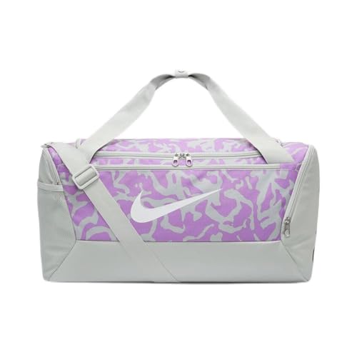 NIKE Bolso Gimnasia Brasilia S 41L Mujer Gris/Rosa/Blanco