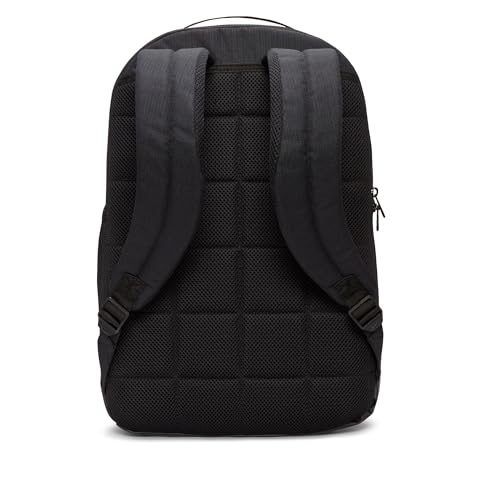 NIKE Brsla, Sports Backpack Unisex Adulto, Black/black/white, Talla Única