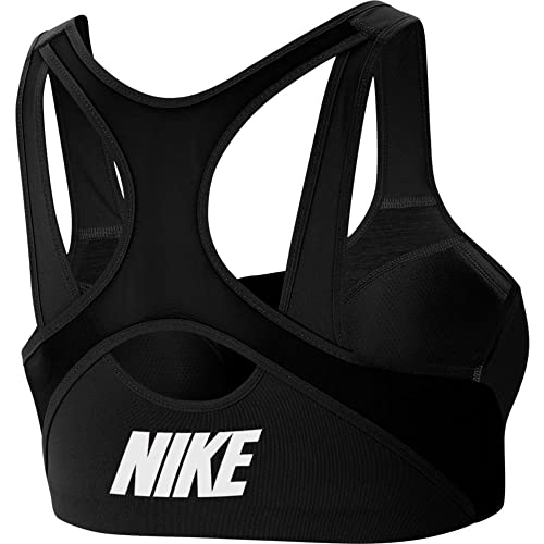 Nike CN3718-010 Shape Zip Bra Sports Bra Womens Black/Black/White/(White) XS