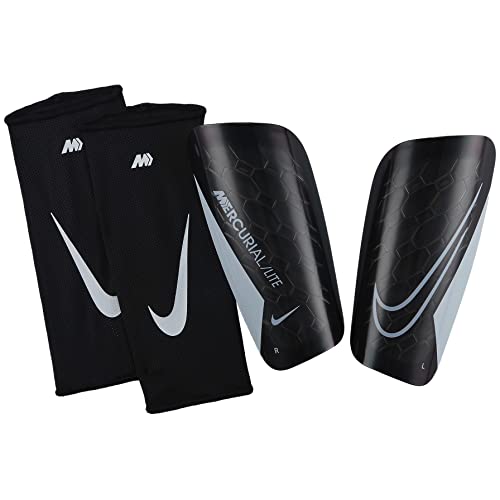 NIKE DN3611-010 NK Merc Lite - FA22 Shin Guards Unisex Adult Black/Black/White Tamaño M