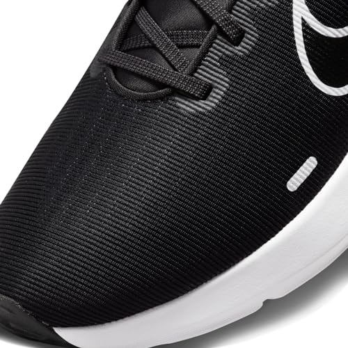 NIKE Downshifter 12, Zapatillas Hombre, Black White Dk Smoke Grey Pure Platinum, 41 EU