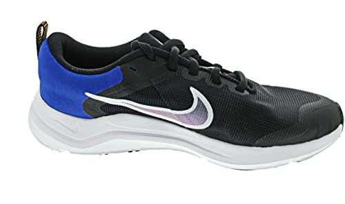 NIKE Downshifter 12, Zapatillas, Orange Blue Laser Race Black White, 40 EU