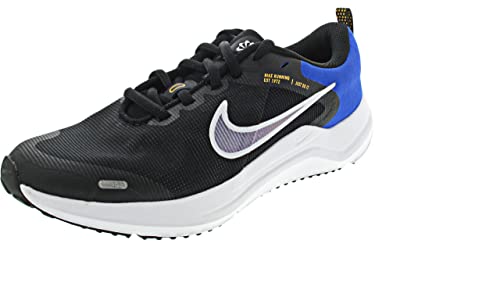 NIKE Downshifter 12, Zapatillas, Orange Blue Laser Race Black White, 40 EU