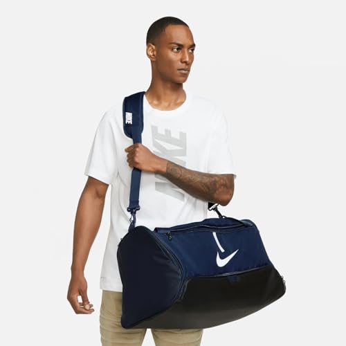 Nike Duffel (Medium) Academy Team Gym Bag, Unisex-Adulto, Navy/Black, 60L