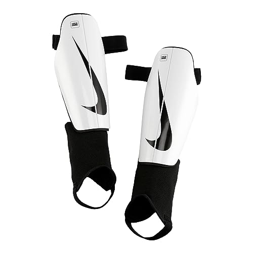 NIKE DX4608-100 NK CHRG GRD Shin Guards Unisex Adult White/Black/Black Tamaño L