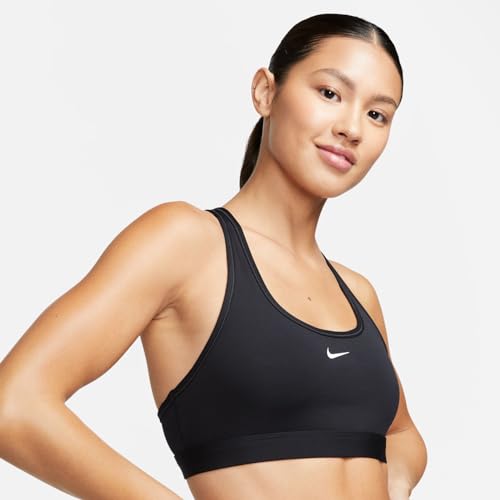 Nike DX6817-010 W NK SWSH LGT SPT Bra Sports Bra Mujer Black/White Tamaño XS