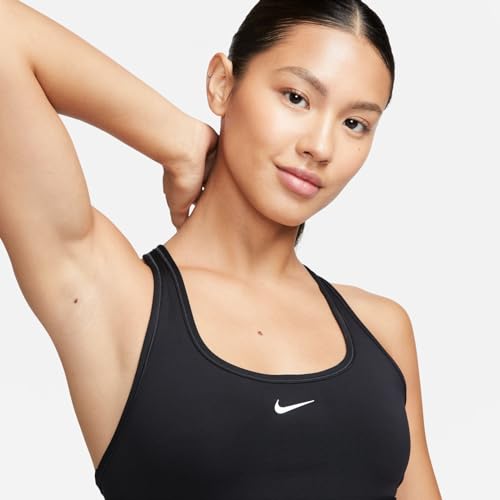 Nike DX6817-010 W NK SWSH LGT SPT Bra Sports Bra Mujer Black/White Tamaño XS