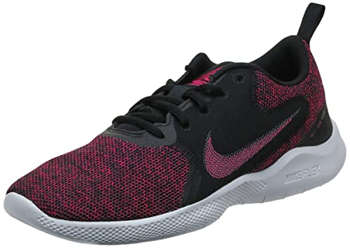 Nike Flex Experience RN 10, Running Shoe Mujer, Black/Fireberry-Dark Smoke Grey-Iron Grey, 38 EU