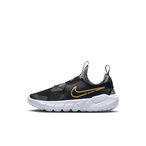 Nike Flex Runner 2 (PSV), Bajo, Black/Metallic Gold-Cool Grey-White, 28.5 EU