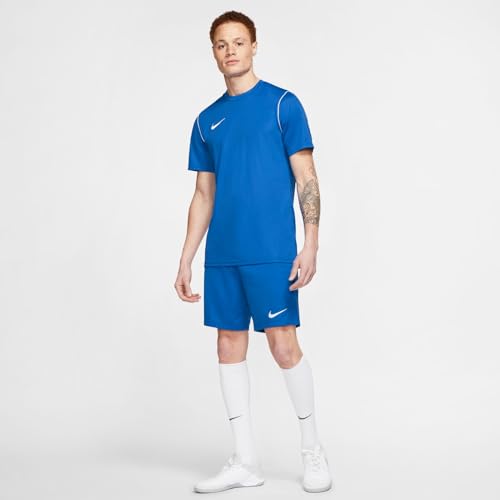 NIKE Hombre Camiseta de Manga Corta, Royal Blue/White/White, M