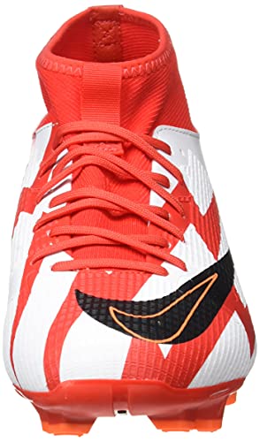 Nike Jr. Mercurial Superfly 8 Academy CR7 MG, Soccer Shoe, Chile Red/Black-White-Total Orange, 36 EU