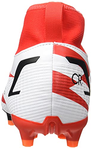 Nike Jr. Mercurial Superfly 8 Academy CR7 MG, Soccer Shoe, Chile Red/Black-White-Total Orange, 36 EU