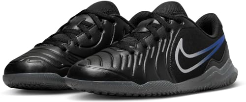 NIKE Legend 10 Club, Zapatillas de fútbol Unisex niños, Black Chrome Hyper Royal, 32 EU