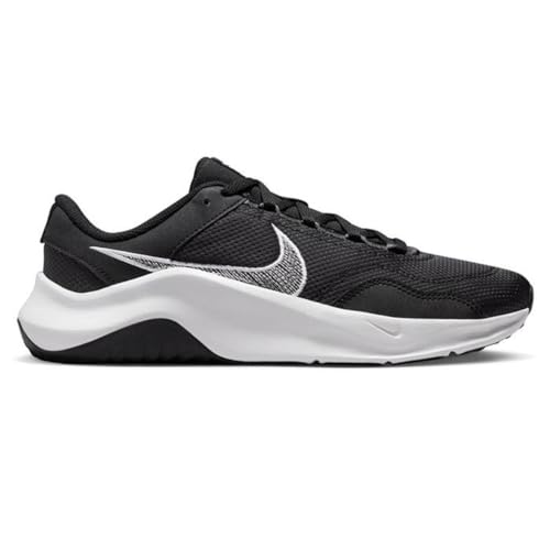 Nike Legend Essential 3, Sneaker Mujer, Black/White-Iron Grey, 37.5 EU