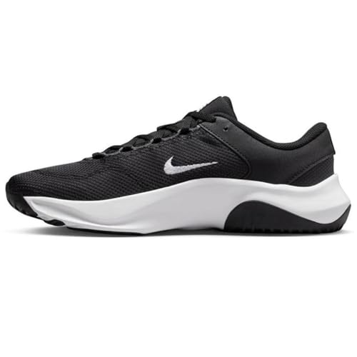 Nike Legend Essential 3, Sneaker Mujer, Black/White-Iron Grey, 37.5 EU