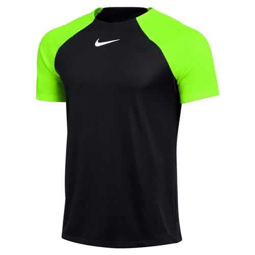 NIKE M NK DF ACDPR SS Top K T-Shirt, Black/Volt/White, Hombre