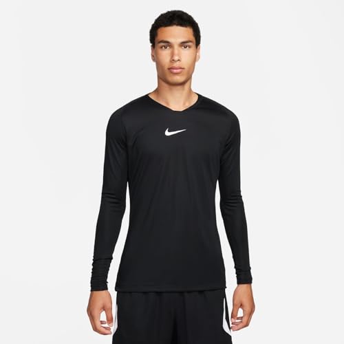 Nike M NK Dry Park 1Stlyr JSY LS Long Sleeved t-Shirt, Hombre, Black/White, M