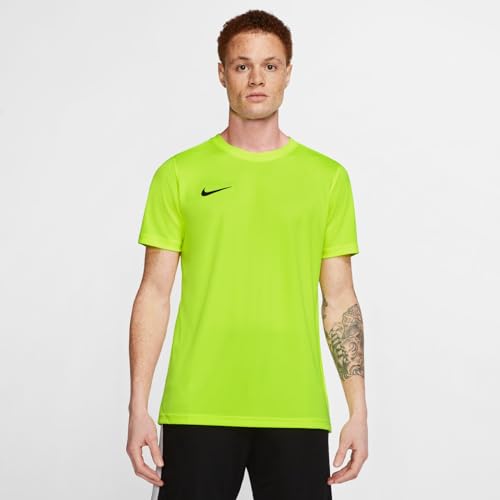 Nike M Nk Dry Park Vii Jsy Ss T-Shirt, Hombre, volt/black, M