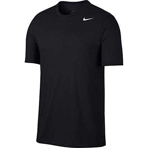 Nike M NK Dry tee Dfc Crew Solid Camiseta de Manga Corta, Hombre, Negro (Black/White), XL