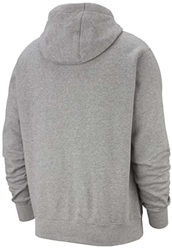 Nike M NSW Club Hoodie Po BB Sudadera con Capucha, Hombre, Gris (Dk Grey Heather/Matte Silver/White), S