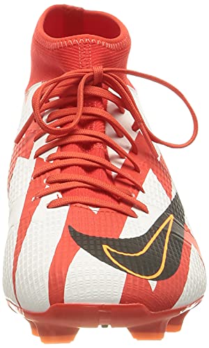 Nike Mercurial Superfly 8 Academy CR7 MG, Soccer Shoe Unisex Adulto, Chile Red/Black-White-Total Orange, 43 EU