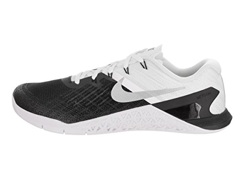 Nike Metcon 3 852928-005 - Zapatillas de entrenamiento para hombre, BLACK/WHITE-METALLIC, 8